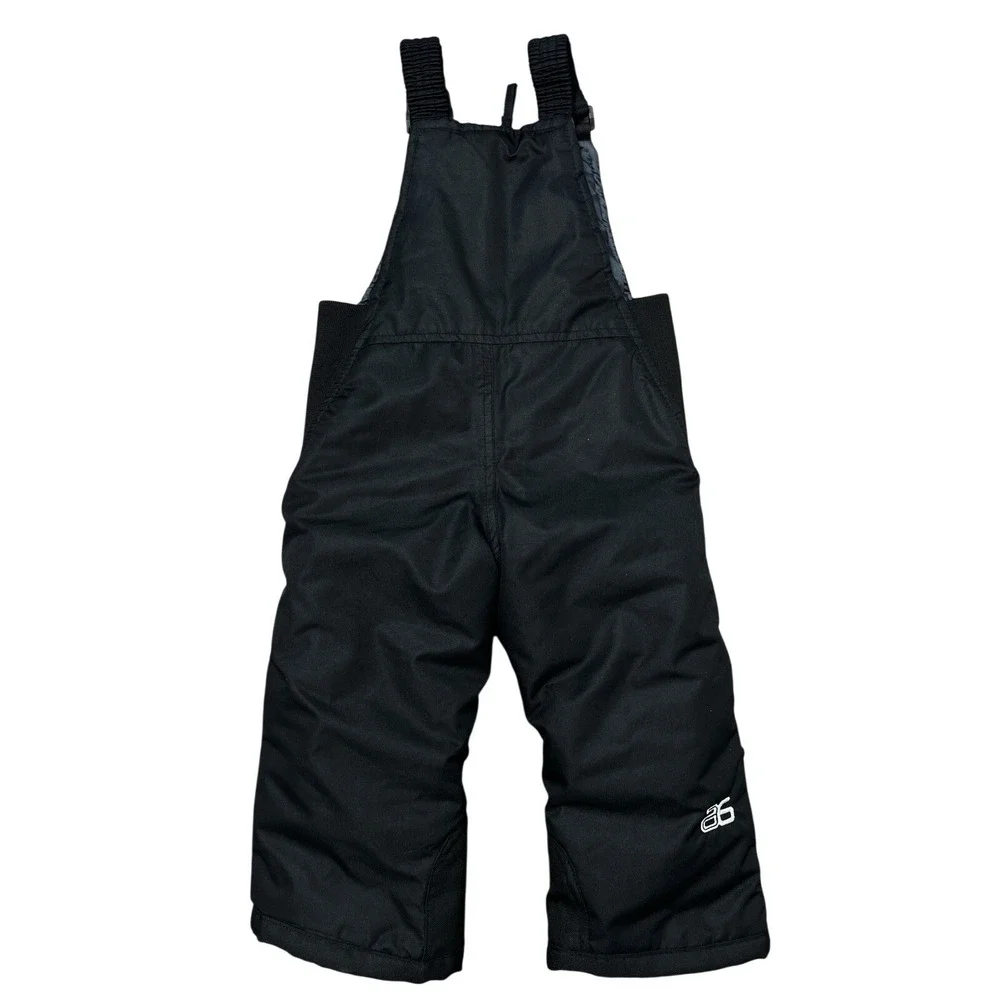 Arctix Toddler Snow Bib Overalls 2T Black Insulated Snow Pants Waterproof